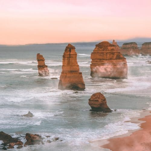 Coastal rock formations