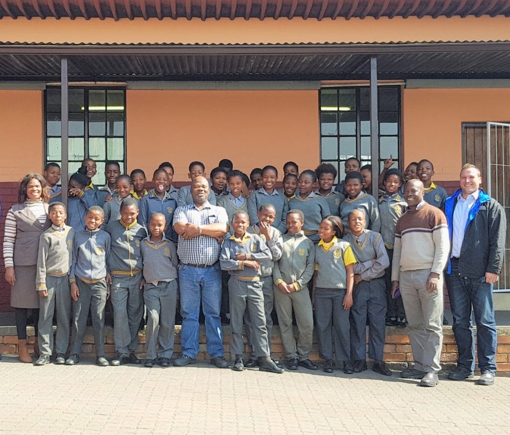 Martin and Robson at Blinkpan Primary School