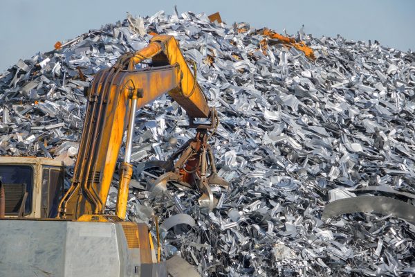 Scrap metal recycling plant